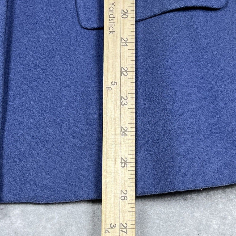 Ann Taylor Jacket Womens 8 Blue Three Button Cashmere And Wool Blended Blazer - Picture 9 of 10